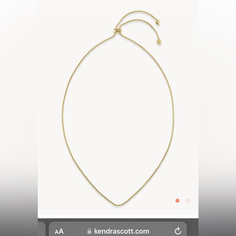 Kendra Scott Rose Gold Adjustable Necklace
